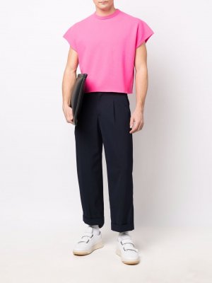 Укороченный кашемировый джемпер extreme cashmere. Цвет: розовый