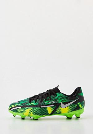 Бутсы Nike JR PHANTOM GT2 ACADEMY SW FGMG. Цвет: зеленый