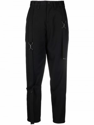 Зауженные брюки с завышенной талией Yohji Yamamoto. Цвет: черный
