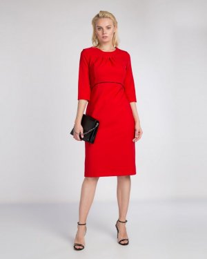 Платье , размер 48(170-96-102), красный INCITY. Цвет: красный