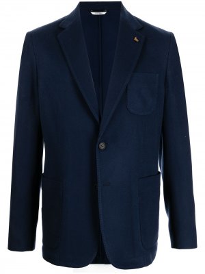 Шерстяной пиджак Colombo. Цвет: синий