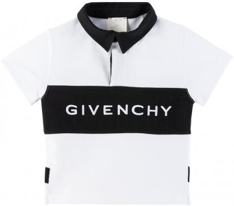 Детская рубашка-поло с вышивкой Givenchy
