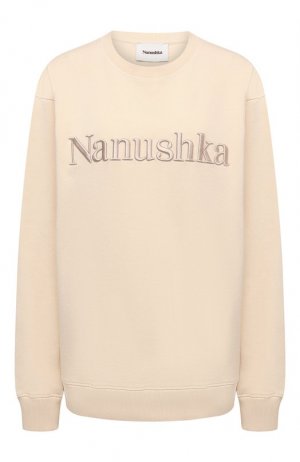 Пуловер Nanushka. Цвет: кремовый