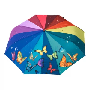 Зонт радуга разноцветный Raindrops