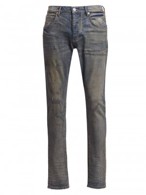 Винтажные эластичные джинсы скинни P001 , индиго Purple Brand
