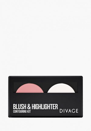 Корректор Divage Contouring Kit blush & highlighter. Цвет: разноцветный