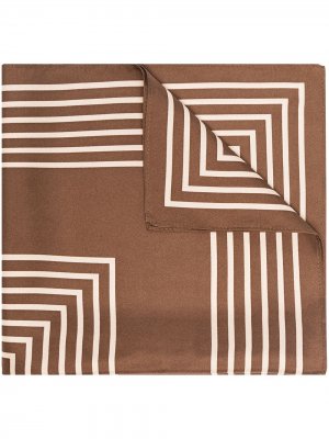 Шелковый платок No. 17 lescarf. Цвет: коричневый