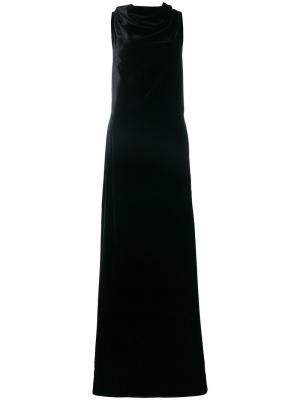 Длинное платье с открытый спиной Gareth Pugh. Цвет: чёрный