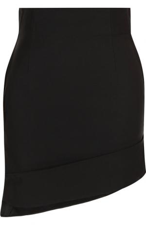 Однотонная мини-юбка с карманами Helmut Lang. Цвет: черный