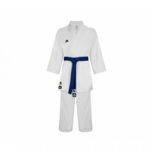 Кимоно для карате без пояса, сертификат WKF, размер 180, белый adidas. Цвет: белый
