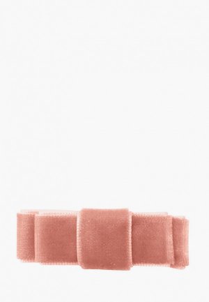 Заколка Milledeux Bow с двойным бантиком, маленькая, коллекция Velvet, розовая. Цвет: коралловый