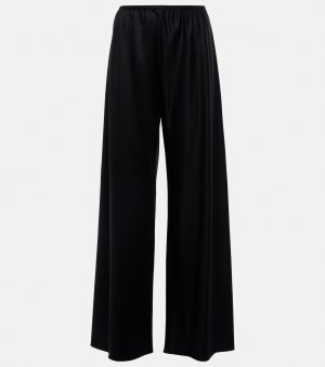 Широкие брюки Gala из натуральной шерсти THE ROW, черный Row