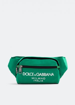 Поясная сумка Small Logo Nylon, зеленый Dolce&Gabbana