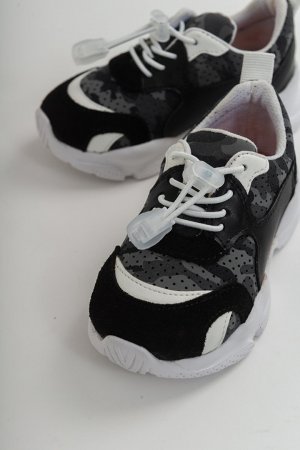Черная ортопедическая спортивная обувь для мальчиков , черный MİNİPİCCO