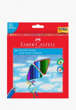 Набор карандашей Faber-Castell цветные трехгранные, 48 цв.. Цвет: разноцветный