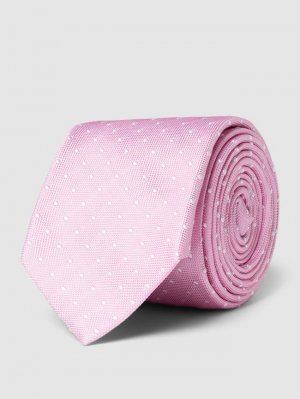 Шелковый галстук с тонким узором по всей поверхности, розовый Tommy Hilfiger
