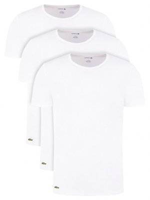 Комплект из 3 футболок стандартного кроя , белый Lacoste