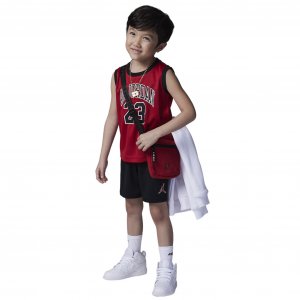 Комплект из майки и шорт , черный/красный Nike Jordan