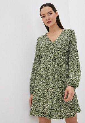 Платье Ichi. Цвет: зеленый