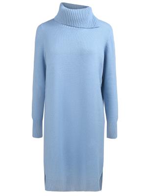 Однотонное платье-свитер Gran Sasso. Цвет: голубой