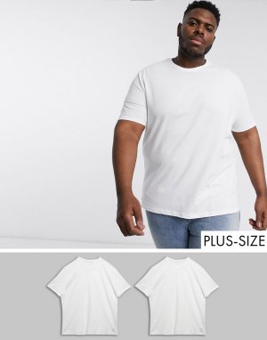 Набор из 2 футболок Plus-Белый Tom Tailor