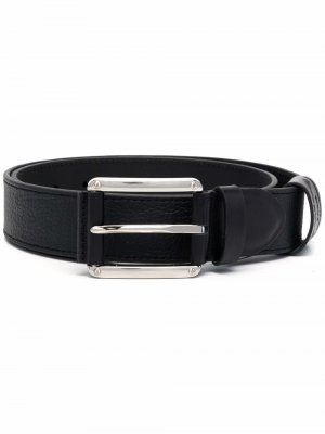 Pebble leather belt Karl Lagerfeld. Цвет: черный