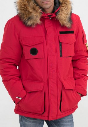 Куртка утепленная Jan Steen. Цвет: красный