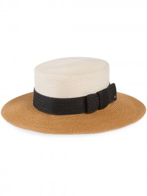 Соломенная шляпа с широкими полями Gucci. Цвет: бежевый