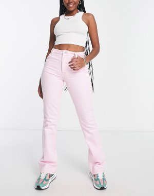 Розовые расклешенные джинсы DESIGN Hourglass Asos