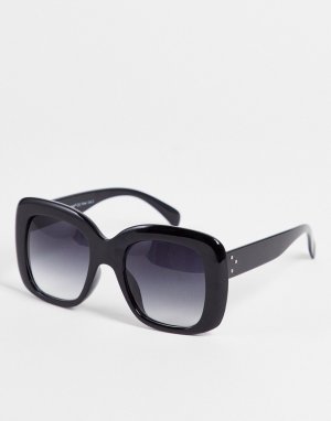 Oversized квадратные солнцезащитные очки Gimme-Черный AJ Morgan