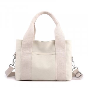 Сумка на одно плечо, женская сумка, трендовая, простая модная корейская версия, однотонная портативная холщовая большой вместимости VIA ROMA