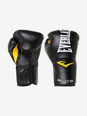 Перчатки боксерские Elite Pro style, Черный Everlast. Цвет: черный