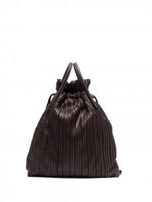 Плиссированный рюкзак Krizia. Цвет: коричневый
