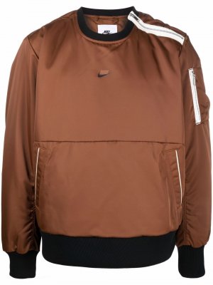Непромокаемый анорак Nike. Цвет: коричневый