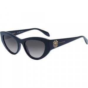 Солнцезащитные очки , бесцветный, черный Alexander McQueen. Цвет: бесцветный/прозрачный
