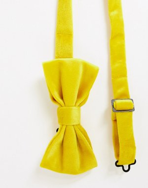 Желтый бархатный галстук-бабочка Devil`s Advocate Devils