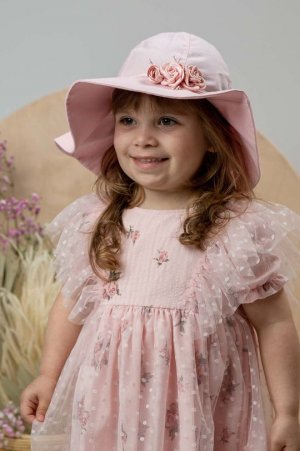 Детская шапка из хлопка KATRINE, розовый Jamiks