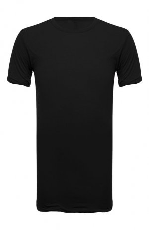 Хлопковая футболка Rick Owens. Цвет: чёрный