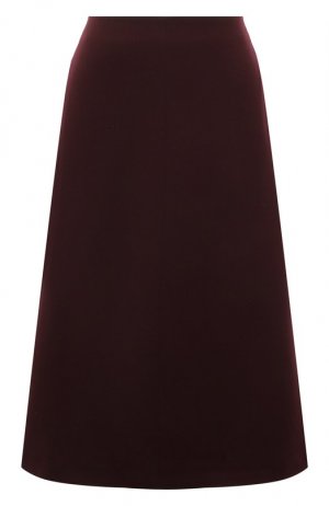 Шерстяная юбка Noble&Brulee. Цвет: бордовый