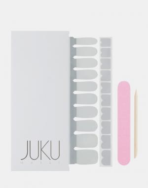 Наклейки для ногтей в форме сердечек серого цвета Juku Nails. Цвет: серый