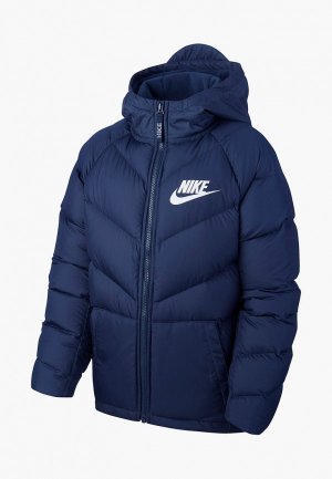 Пуховик Nike Sportswear Boys Down Jacket. Цвет: синий