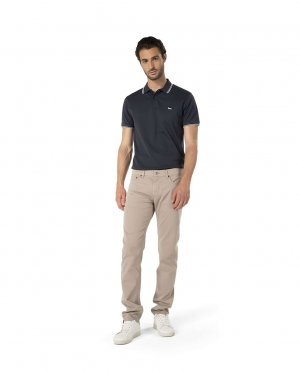 Мужские брюки классического кроя с пятью карманами бежевого цвета Harmont&Blaine, бежевый HARMONT&BLAINE. Цвет: бежевый