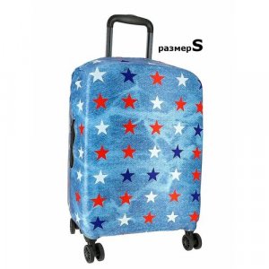 Чехол для чемодана 0003_S, размер S, синий Vip collection. Цвет: синий