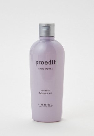 Шампунь Lebel Proedit Care Works Bounce Fit Shampoo для мягких волос, SPF 10, 300 мл. Цвет: прозрачный