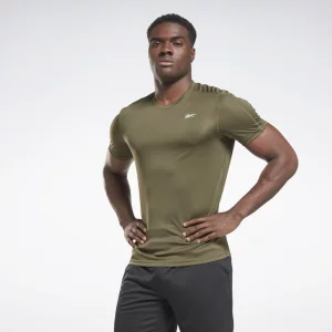 Футболка мужская Training Tech T-Shirt зеленая XL Reebok. Цвет: зеленый