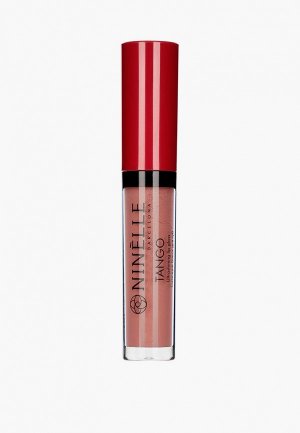 Блеск для губ Ninelle TANGO Ultrashining Lip Gloss, ультрасияние и объем, тон 712 пыльный розовый, 3 мл. Цвет: бежевый