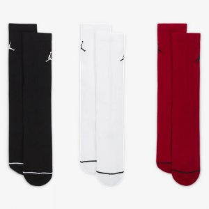 Носки Everyday Crew, 3 пары, чёрный/красный/белый Nike Jordan
