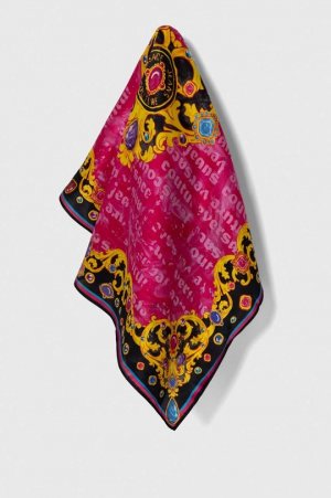 Шелковый шарф , розовый Versace Jeans Couture