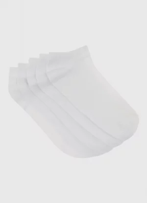 Базовые носки-сникерсы, 5 пар, Белый O`Stin. Цвет: белый