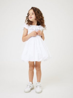 Коктейльное/праздничное платье ABITO PALLONCINO LEGGERO , цвет white Monnalisa